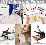 50 Pack Blank Canvas Cosmetic Bags for Sublimation