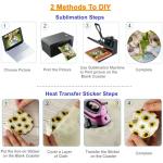 60PCS Round Sublimation Coaster Blanks Set