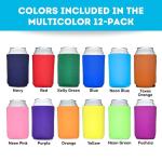 TahoeBay 12-Pack Blank Can Cooler Sleeves