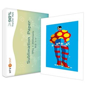 HTVRONT 8.5 x 11 Inch Sublimation Paper - 200 Sheets