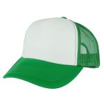 Gelante Sublimation Blank Trucker Hats - White/Kelly
