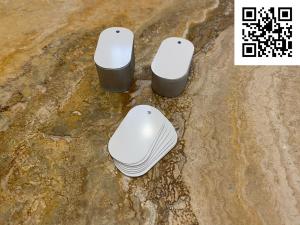 Glossy Aluminum Dog Tag Blanks - 100 Pack