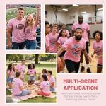 Joyclub 5 Pack Sublimation Blanks Polyester T-Shirts