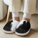Customized Cat Pattern Slip-On Cotton Slippers
