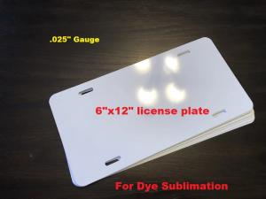 10-Pack Aluminum Sublimation License Plate Blanks