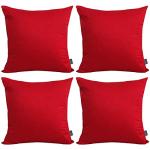 Red 4-Pack Cotton Blank Pillow Cases for DIY