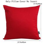 Red 4-Pack Cotton Blank Pillow Cases for DIY