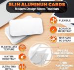 100 Pack Double-Sided Aluminum Business Card Blanks