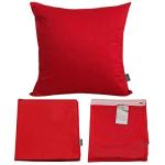 Red 4-Pack Cotton Blank Pillow Cases for DIY