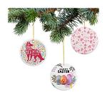 PYD Life 25 Pack Sublimation Ceramic Ornaments 2.75