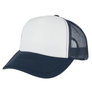 Gelante Sublimation Blank Trucker Hats - White/Navy