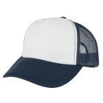 Gelante Sublimation Blank Trucker Hats - White/Navy