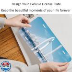 Runseaway 4-Pack Aluminum License Plate Sublimation Blanks
