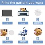 64 Pcs Double-Sided Sublimation Ornament Blanks