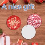64 Pcs Double-Sided Sublimation Ornament Blanks