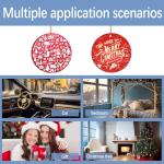 64 Pcs Double-Sided Sublimation Ornament Blanks