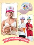 8 Pack Blank Trucker Hats for Sublimation Printing