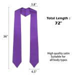 Purple Sublimation Blank Graduation Stole for Adults