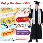 Purple Sublimation Blank Graduation Stole for Adults