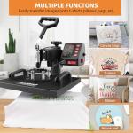 5 in 1 Combo Heat Press Machine - 12x15" Sublimation