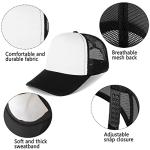 Ultrafun 12 Pack Adjustable Snapback Sublimation Hats