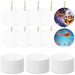 25PC Sublimation Ceramic Ornament Blanks - White Discs