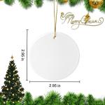 25PC Sublimation Ceramic Ornament Blanks - White Discs