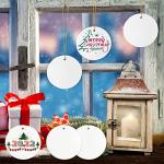25PC Sublimation Ceramic Ornament Blanks - White Discs