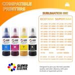 SUPERSUBINK Sublimation Ink for Epson Printers Heat Press