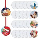 HTVRONT 26-Pack 3-Inch Double-Sided Sublimation Ornaments