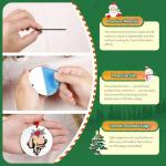 HTVRONT 26-Pack 3-Inch Double-Sided Sublimation Ornaments