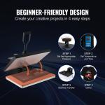 VEVOR 16"x24" Clamshell Heat Press Printer