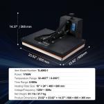 VEVOR 16"x24" Clamshell Heat Press Printer