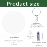 160 Pcs Double-Sided Aluminum Keychain Blanks