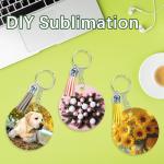 160 Pcs Double-Sided Aluminum Keychain Blanks