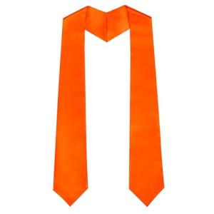 Orange Satin Sublimation Graduation Stole for Class of 2025
