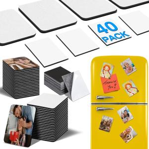 40 Pack Blank Sublimation Magnets for Personalization
