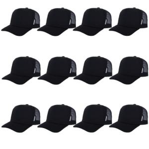 12 Pack Sublimation Trucker Hats for Customization