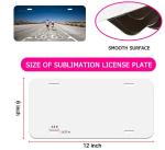 10 Pack Sublimation License Plate Blanks 6"x12