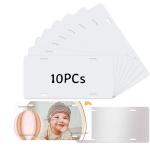 10 Pack Sublimation License Plate Blanks 6"x12