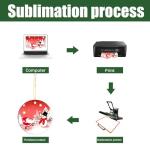 32 Metal Sublimation Ornaments for DIY Christmas