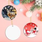 32 Metal Sublimation Ornaments for DIY Christmas