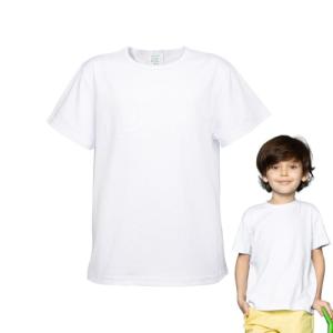 Toddler Blank Sublimation T-Shirt, White, Crew Neck