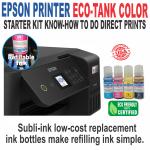 Epson Sublimation Ink Tank Printer Bundle