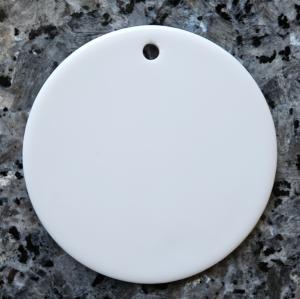 12 Round Ceramic Sublimation Ornament Blanks