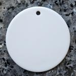 12 Round Ceramic Sublimation Ornament Blanks
