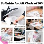 Joyclub 5 Pack White Polyester T-Shirts for Sublimation