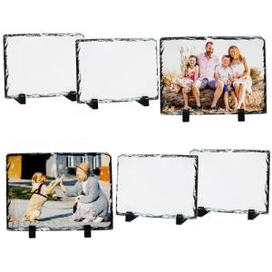 Sunnyglade 6 Pack Stone Slate Sublimation Blanks