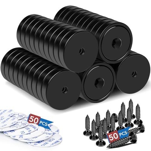LOVIMAG 50 Pack Neodymium Lifting Magnets