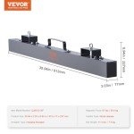 36-Inch Heavy-Duty Magnetic Sweeper for Forklifts